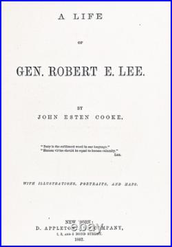 1887 Confederate General ROBERT E LEE History STONEWALL JACKSON Civil War C. S. A 1887 Confederate General ROBERT E LEE History STONEWALL JACKSON Civil War C. S. A