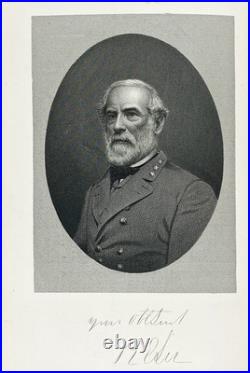 1887 Confederate General ROBERT E LEE History STONEWALL JACKSON Civil War C. S. A