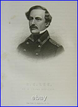 1887 Confederate General ROBERT E LEE History STONEWALL JACKSON Civil War C. S. A