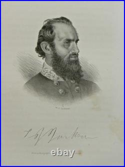 1887 Confederate General ROBERT E LEE History STONEWALL JACKSON Civil War C. S. A