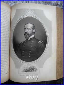 1888 CIVIL WAR PICTORIAL Antique MILITARY Army Navy UNION CONFEDERATE Battles US