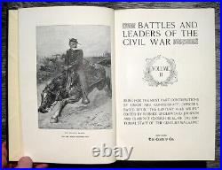 1888 CIVIL War Antique Military History U. S. America Union Confederate Grant Lee