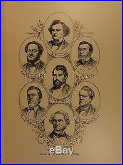 1890 1st Memoir of Jefferson Davis Civil War Confederate CSA Illustrated 2v SET