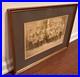 1890s CONFEDERATE VETERANS Civil War UCV Gun Rifle Men Man Large Framed PHOTO