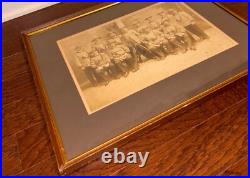1890s CONFEDERATE VETERANS Civil War UCV Gun Rifle Men Man Large Framed PHOTO