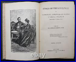 1894 STORY OF THE CIVIL WAR by CSA WOMAN CONFEDERATE SOLDIER army SPY RARE