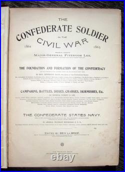1897 Confederate Soldier CIVIL War Csa Southern South Army History Slavery Rebel