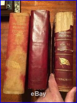 1899 1st Edition CONFEDERATE MILITARY HISTORY VOL I, VOL 7, VOl 12 Civil War