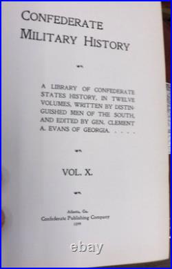 1899 Confederate Military History 12 Volume Set Maps Photo Illustrated CIVIL War 1899 Confederate Military History 12 Volume Set Maps Photo Illustrated CIVIL War