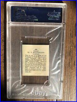 1900 American Chicle Confederate Portraits #18 G. T. Beauregard CIVIL War Psa 8