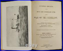 1903 antique CIVIL WAR UNION and CONFEDERATE NAVY OFFICIAL RECORDS history