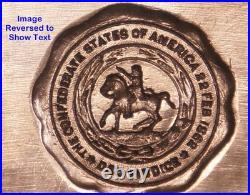 1913 UCV CONFEDERATE STATES Pin Badge STEEL STAMPING DIE Robbins RH719 Civil War