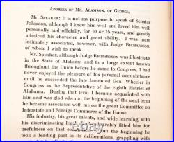 1915 CONFEDERATE CIVIL WAR VETERAN Memorial Addresses, Alabama Congressman, Judge