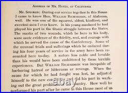 1915 CONFEDERATE CIVIL WAR VETERAN Memorial Addresses, Alabama Congressman, Judge 1915 CONFEDERATE CIVIL WAR VETERAN Memorial Addresses, Alabama Congressman, Judge