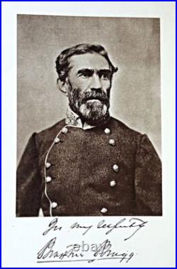 1924 Braxton Bragg General of the Confederate Seitz First Edition HC Civil War 1924 Braxton Bragg General of the Confederate Seitz First Edition HC Civil War