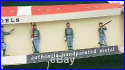 1960 Britain Lead Toy Soldiers Set in Original Box US Civil War Confederate Army