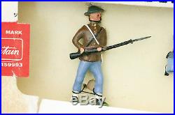 1960 Britain Lead Toy Soldiers Set in Original Box US Civil War Confederate Army