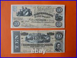 1962 Topps CIVIL War News Currency Confederate Bucks Complete Set Of 17 Bills
