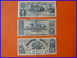 1962 Topps CIVIL War News Currency Confederate Bucks Complete Set Of 17 Bills