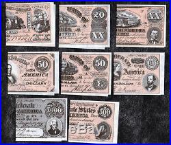 1962 Topps Civil War News Complete Confederate Currency Set NM/MT uncirculated