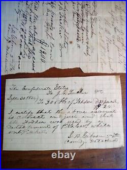 1st North Carolina Cavalry September 1864, Petersburg Campaign Confederate ltr