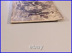 (2) Civil War CDV Photographs Mathew Brady Album Gallery Servant Confederate Gun