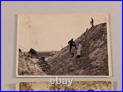 (2) Civil War CDV Photographs Mathew Brady Album Gallery Servant Confederate Gun