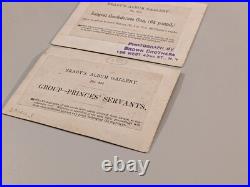 (2) Civil War CDV Photographs Mathew Brady Album Gallery Servant Confederate Gun