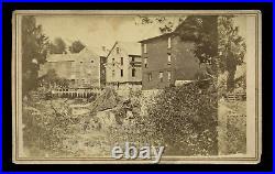 (2 of 2) 1860s CDV Town View of St Albans Vermont Civil War Confederate Raid