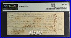 $20 1863 Texas Treasury Warrant Confederate Banknote Civil War Note PMG Ch AU 58