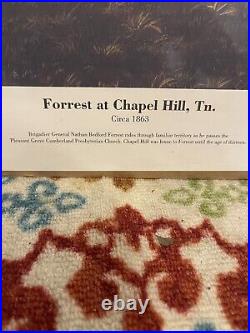 24 x 29 Signed Numbered Print Civil War Confederate Forrest At Chapel Hill TN