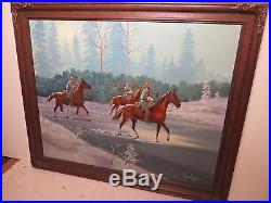 24x30 original oil painting by Dick Lopeman of Civil War Confederate Army