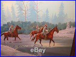 24x30 original oil painting by Dick Lopeman of Civil War Confederate Army