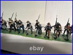 28mm 1/56 American Civil War Confederate Infantry- Painted and Assembled- 44