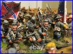 28mm American Civil War Miniatures, Confederate Army, Painted, Dixon