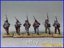 28mm American Civil War WDS painted Confederate infantry l87