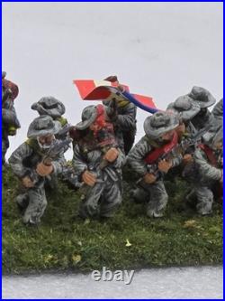 28mm Civil War Miniatures Painted Lot Of 73 Union & Confederate Infantry Army
