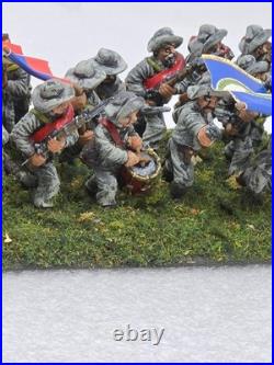 28mm Civil War Miniatures Painted Lot Of 73 Union & Confederate Infantry Army
