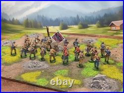 28mm DPS painted American Civil War Confederate Texas Foot Battalion 24 HW436