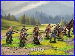 28mm DPS painted American Civil War Confederate Texas Foot Battalion 24 HW436