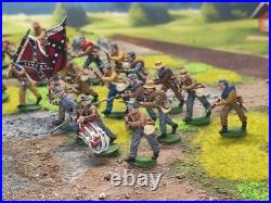 28mm DPS painted American Civil War Confederate Texas Foot Battalion 24 HW436