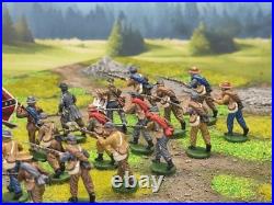 28mm DPS painted American Civil War Confederate Texas Foot Battalion 24 HW436