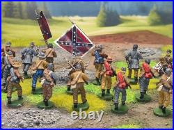 28mm DPS painted American Civil War Confederate Texas Foot Battalion 24 HW436