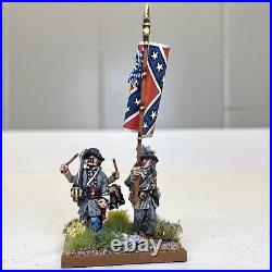 28mm Painted & Based, ACW American Civil War Confederate Infantry, 24 Figures