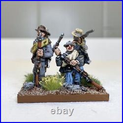 28mm Painted & Based, ACW American Civil War Confederate Infantry, 24 Figures