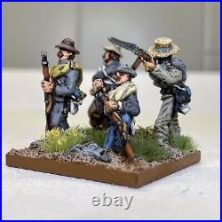 28mm Painted & Based, ACW American Civil War Confederate Infantry, 24 Figures