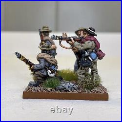 28mm Painted & Based, ACW American Civil War Confederate Infantry, 24 Figures