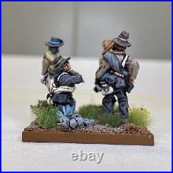 28mm Painted & Based, ACW American Civil War Confederate Infantry, 24 Figures