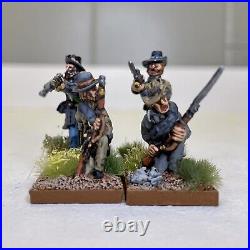 28mm Painted & Based, ACW American Civil War Confederate Infantry, 24 Figures