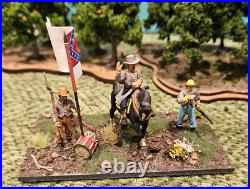 28mm nicely painted American Civil War Confederate Infantry Army of 7 regiments